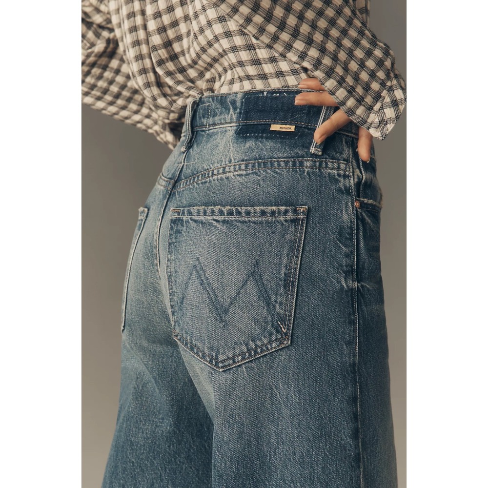 NWT MOTHER The Ditcher Roller High-Rise Wide-Leg Jeans $288 - Size 27 - Picture 12 of 15